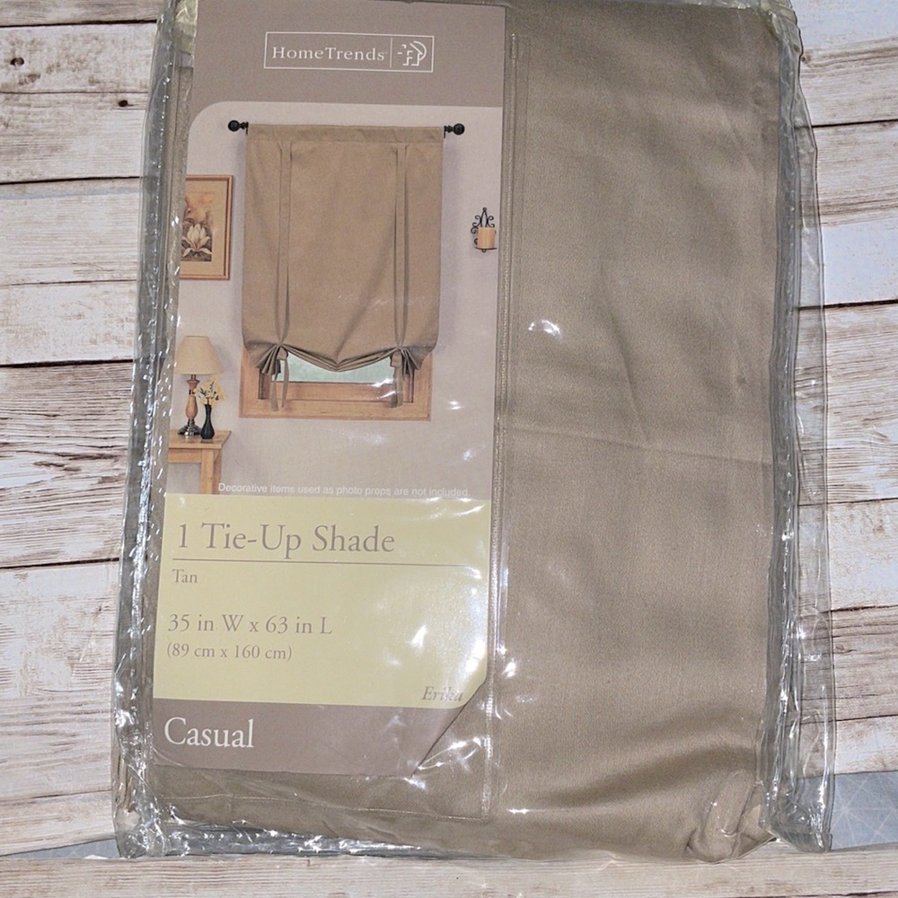 Tan tie up shade